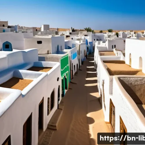 Home 33 리비아의 종교와 이슬람 전통 - **Image Prompt: Ghadames Old City - A Glimpse into Libyan Architectural Heritage**
"A vibrant, w...